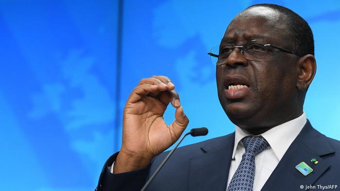 AU chairperson Macky Sall says Africa is a "victim" of the Ukraine war