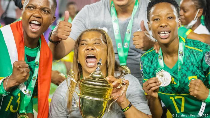 Coach Desiree Ellis has seen the downs and now celebrates with the Banyana Banyana
