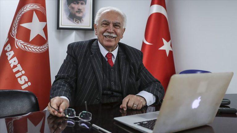 Dogu Perincek, Chairman of Turkey’s left-wing nationalist Patriotic Party,  is reportedly leading a delegation to Syria (File photo) 