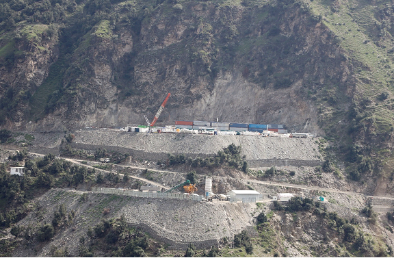 Several mountains have been dug up to construct infrastructure for the hydropower projects across Kishtwar. 