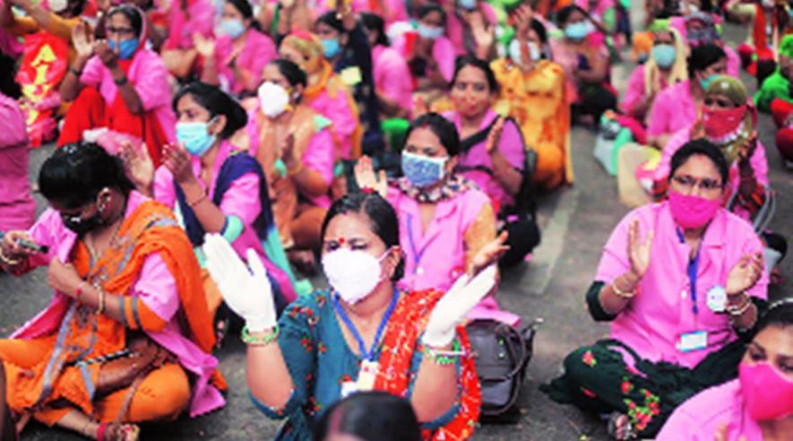 UP: ASHA Workers Protest Again, not Paid Salaries for Six Months