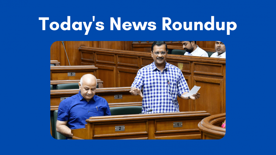 Delhi Chief Minister Arvind Kejriwal speaks during the special session of Delhi Assembly, as Deputy Chief Minister Manish Sisodia looks on, at Vidhan Sabha, in New Delhi on Thursday.