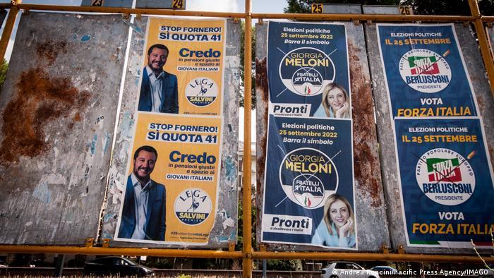 Meloni's Brothers of Italy is expected to win the most votes, and to form a coalition with other right-wing and far-right parties