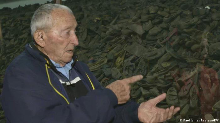 Holocaust survivor Arie Pinsker lauds new efforts to preserve 8,000 shoes of the youngest victims of Auschwitz.