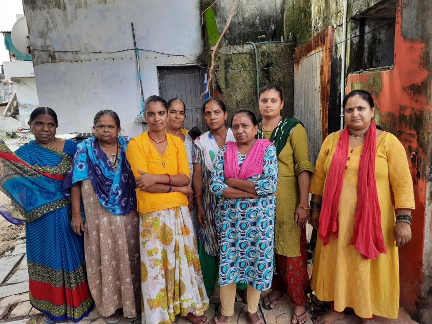 Women residents of Jhalak Flat in Juhapura