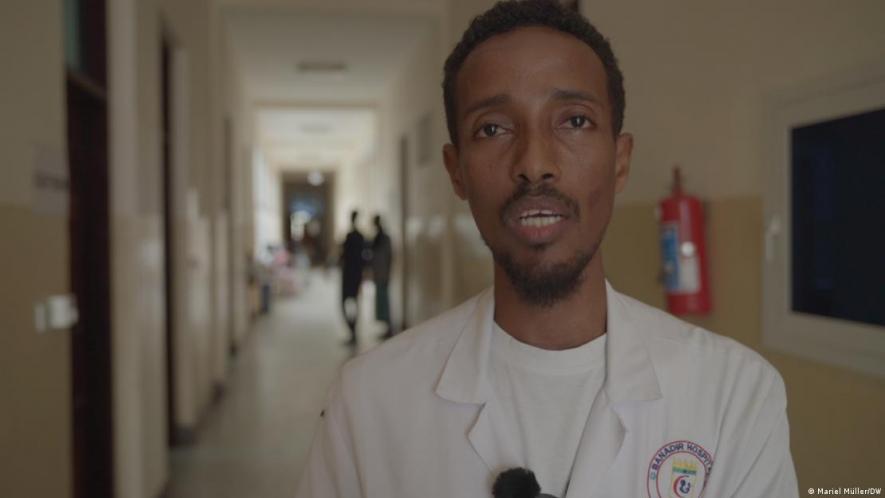 Dr. Aweis Olow Hassan, the head of pediatrics at Banadir Hospital in Mogadishu