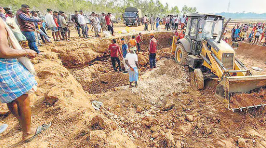 Rescue and search operation underway after the collapse of a limestone mine, in Bastar, Friday, Dec. 2, 2022