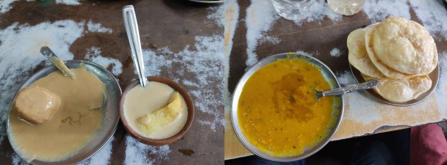 Pic: Left to Right Kheer Rasogulla, Rabri and Dal-Kachori Pic: Saurav Kumar