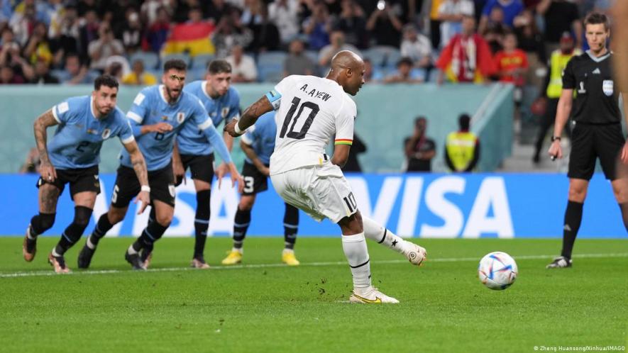 Andre Ayew's missed penalty brought back memories of Asamoah Gyan's 2010 miss