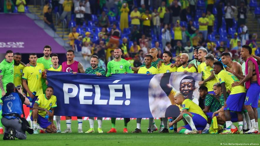 Brazilian players honored Pele at the 2022 World Cup in Qatar