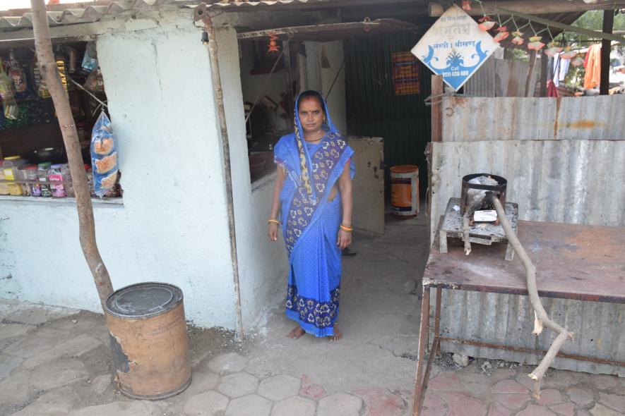 Sheela Kushwaha has a shop and a tea stall attached to her shanty.