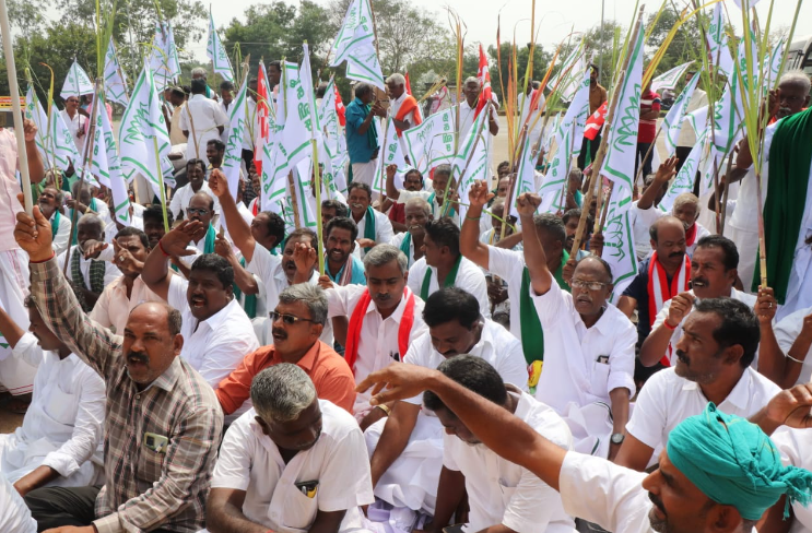 Earlier on December 11, the farmers were detained for solidarity protests in different parts of Thanjavur district.