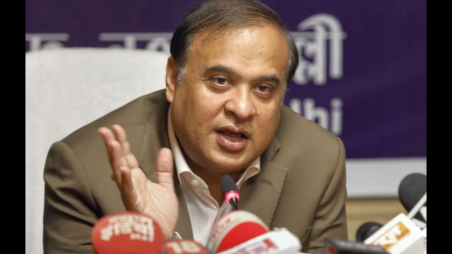 Assam Chief Minister Himanta Biswa Sarma during a press conference in New Delhi.
