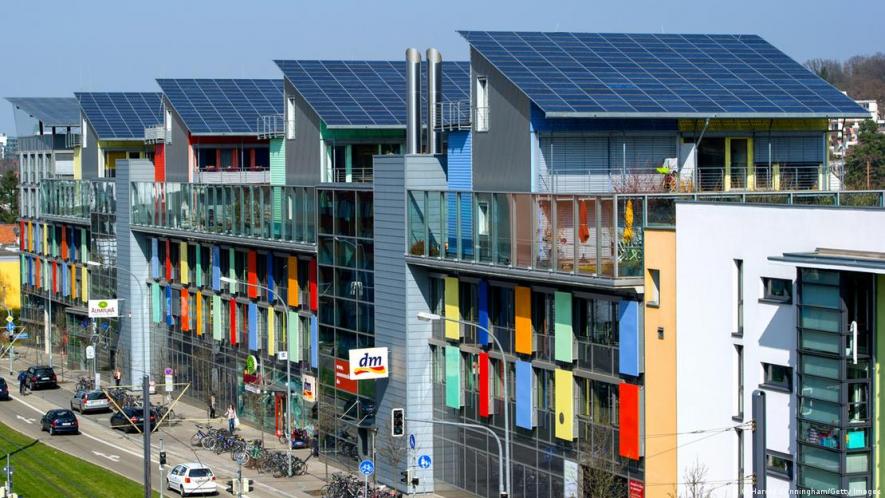Studies have shown that putting solar panels on rooftops encourages neighbors to do the same