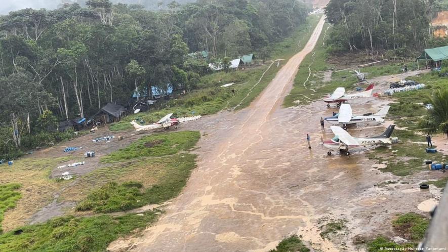 The airstrips designated for essential medication and health care have been co-opted by gold miners