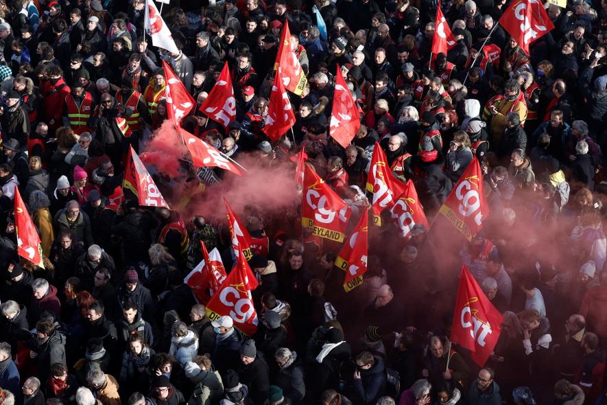 French pension protest