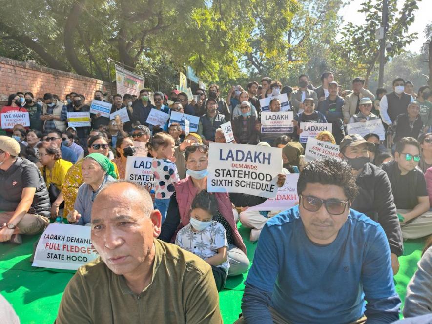 Ladakhis Protest in Capital over Demands of Statehood and 6th Schedule