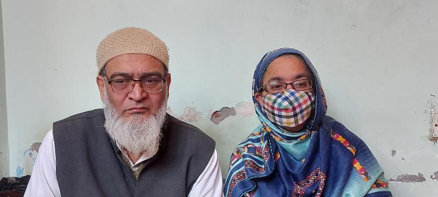 Afzal Khan and his wife Noor Jahan, the parents of Athar Khan.