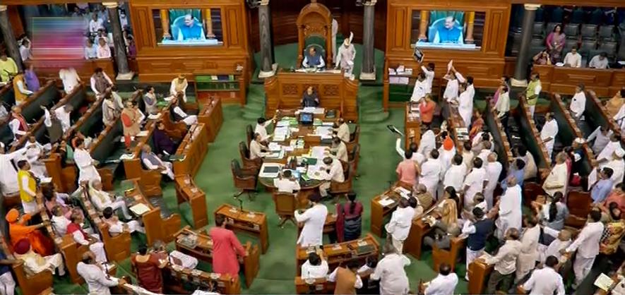  Proceedings of Lok Sabha underway during Budget Session of Parliament, in New Delhi, Tuesday, March 14, 2023.