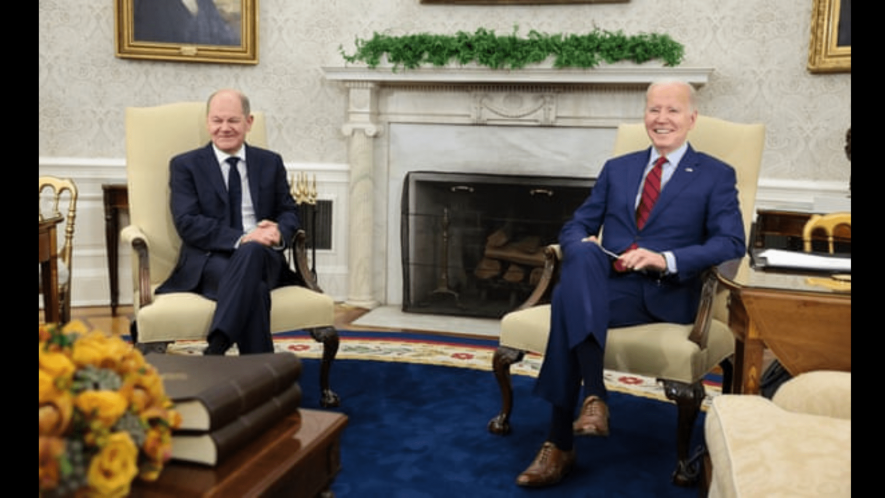 Biden & Scholz huddle in White House, with no aides present, dwelt on the sabotage of Nord Stream, Washington, March 3, 2023