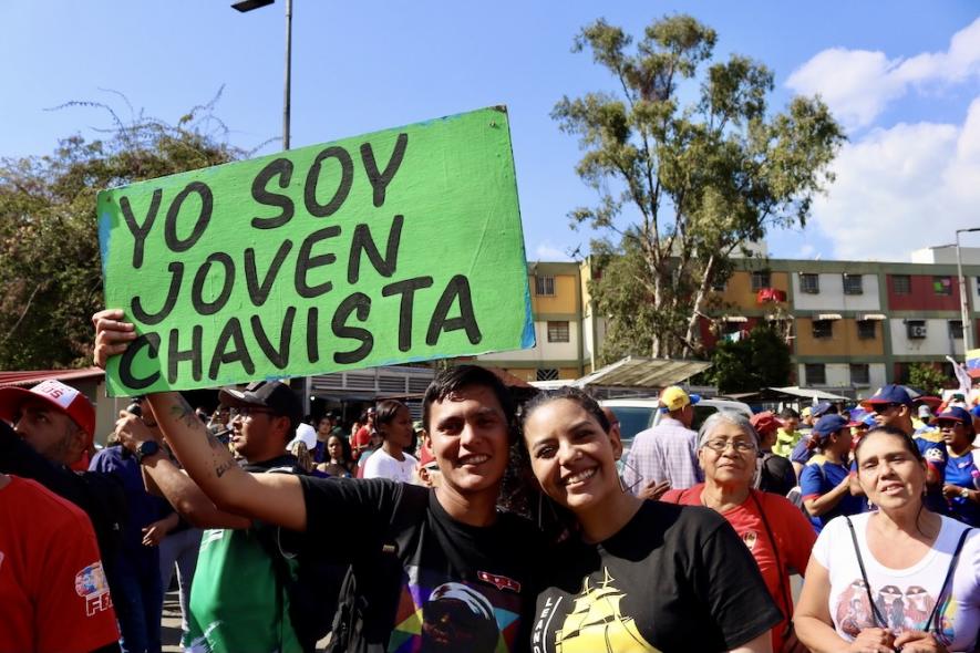 “I am a young Chavista”. Photo: Zoe Alexandra