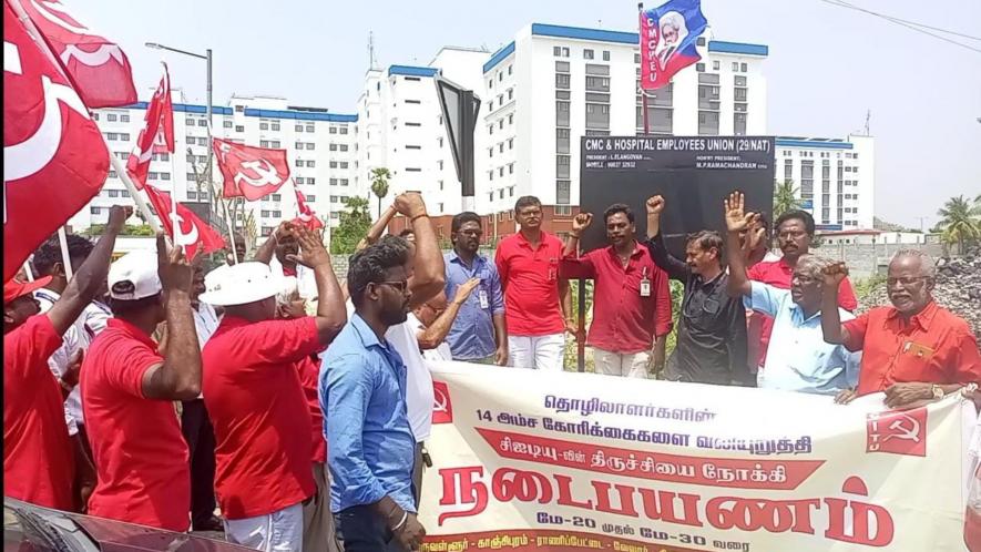The Thiruvallur team raised the union flag at CMC Hospital, Vellore