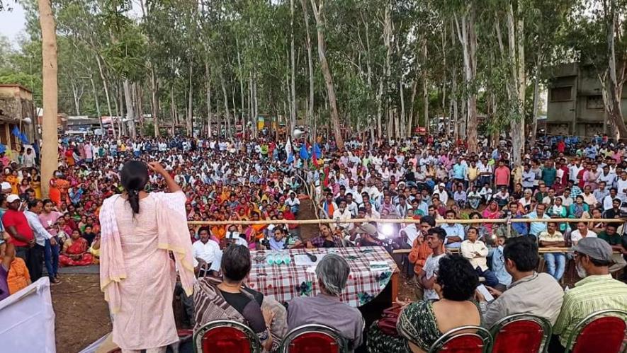 Deucha pachami meeting against open cast coal mining