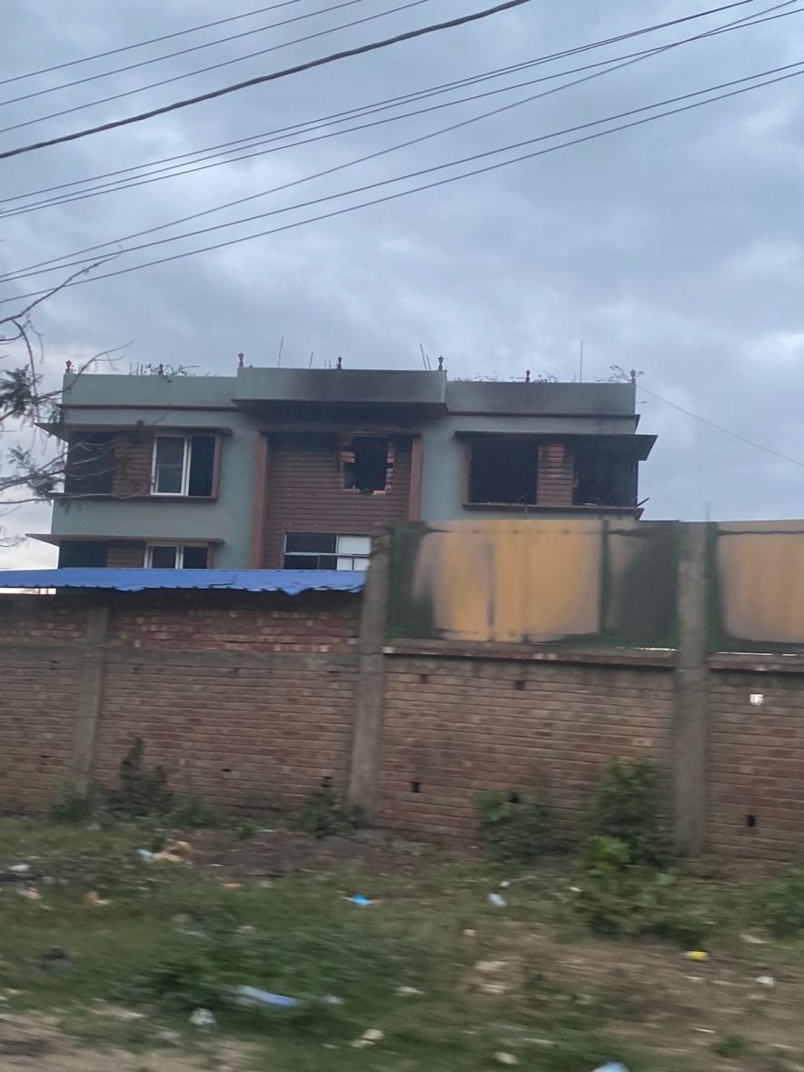 This house is allegedly of an ex-minister who is a part of the Kuki communityThis house is allegedly of an ex-minister who is a part of the Kuki community