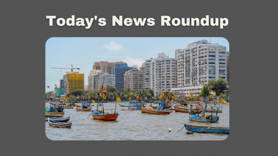 Fishing boats anchored at Badhwar Park jetty due to the formation of a depression over the southeast Arabian Sea, in Mumbai, Tuesday, June 6, 2023. The depression is likely to move northwestward and intensify into cyclonic storm 'Biparjoy', the India Meteorological Department said on Tuesday.