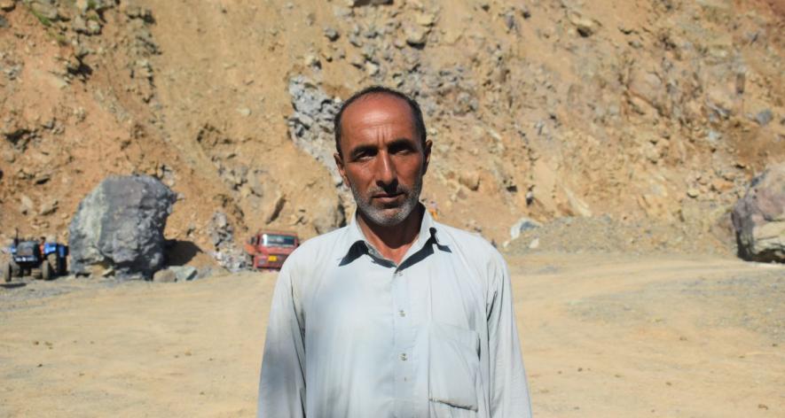 Nazir Ahmad Dar, cluster head at quarry unit, overseeing operations (Photo - Suhail Khan, 101Reporters).