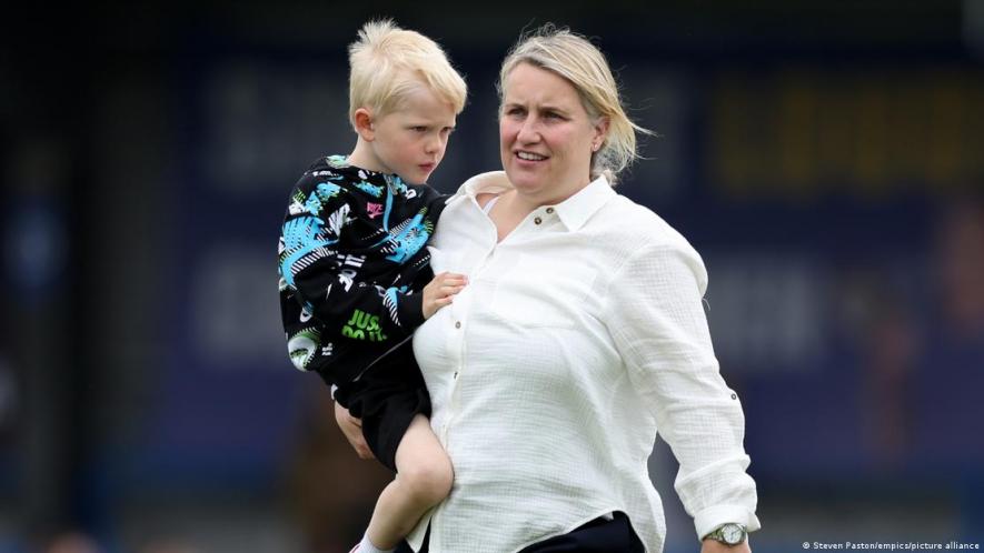 Chelsea head coach Emma Hayes juggles professional football and motherhood effortlessly