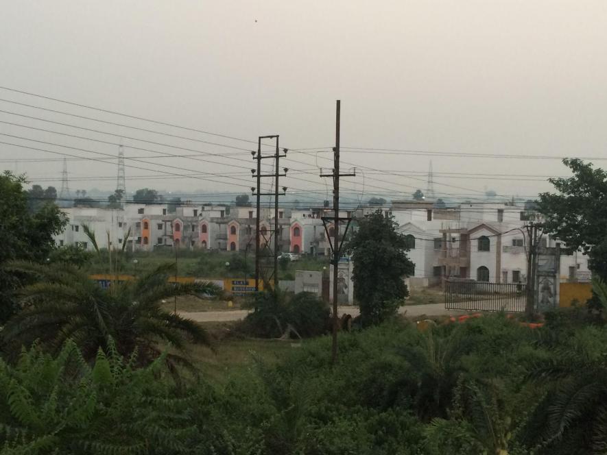 Residential plots along NH-19 near Raghunnathbati village.