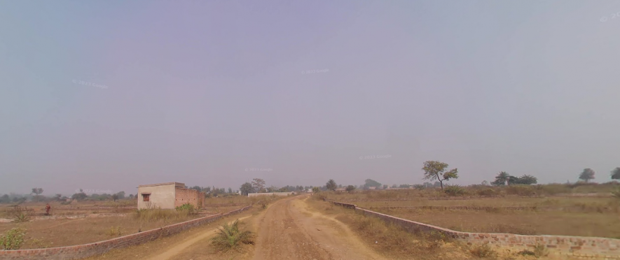 Land cut out as plots right outside Ram Brij’s farm. Image courtesy: Google Street View