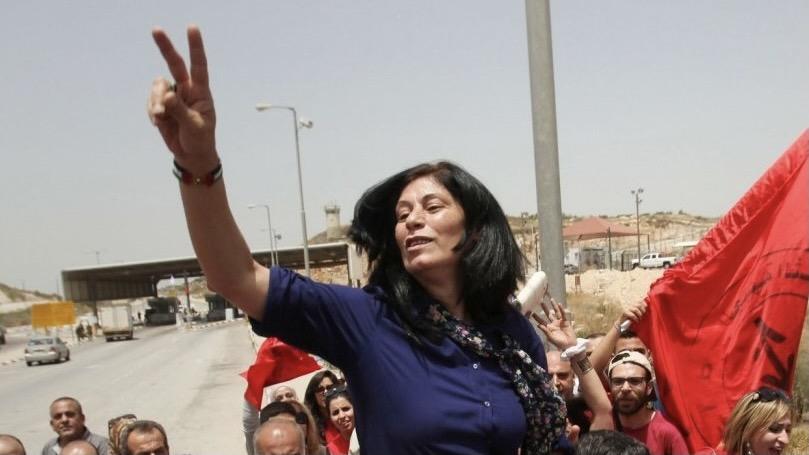 Khalida Jarrar was arrested in widespread raids across the West Bank today.