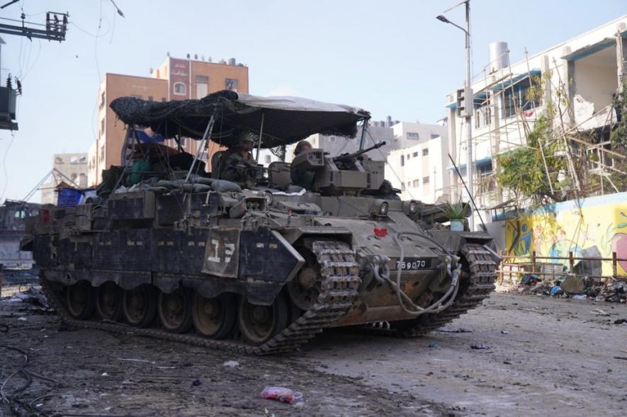 Israeli tank in Gaza.