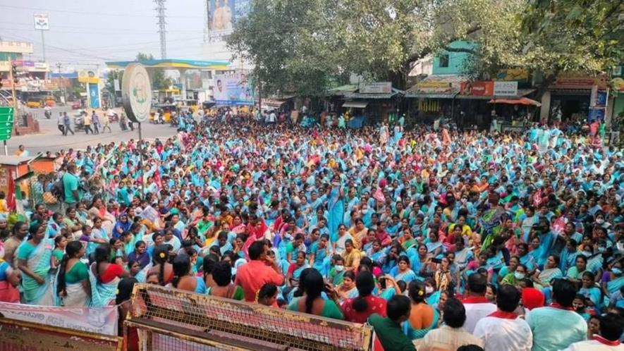 Angandwadi workers in Andhra Pradesh