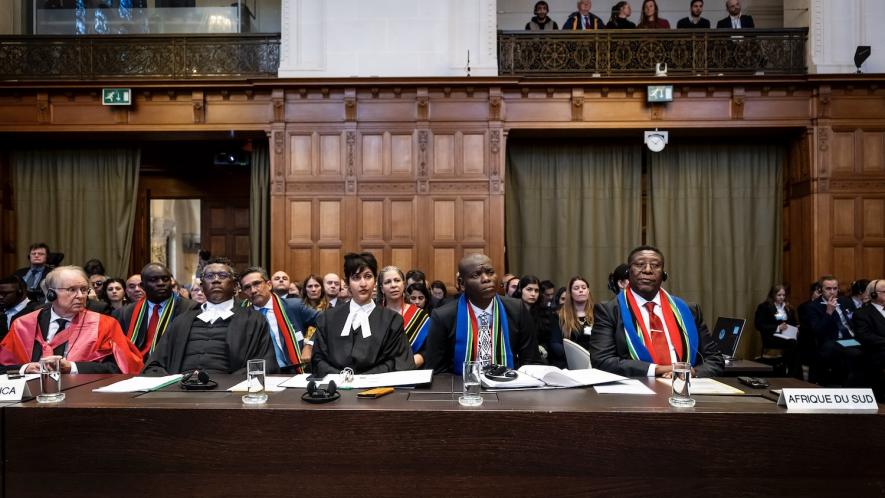 Members of the South African Delegation at the ICJ. Photo: ICJ