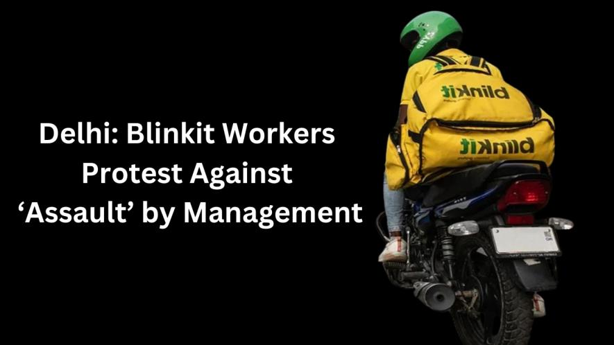 Blinkit workers protest