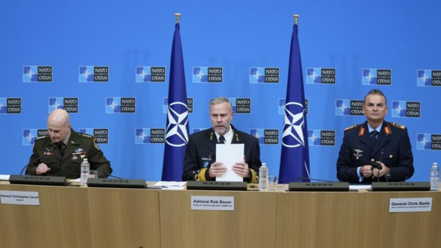 NATO military chiefs address a press conference at the NATO headquarters in Brussels, January 18, 2024. (Photo: MorningStar Online)