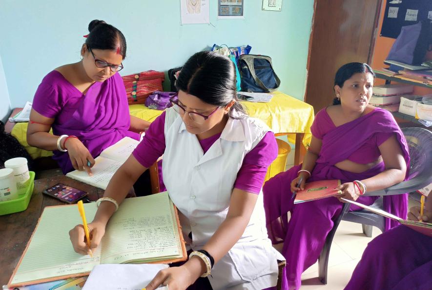 ASHA workers in Bankura Junbedia sub-center.
