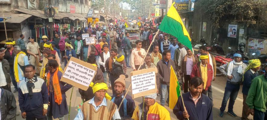 On January 7, tribal people gathered in Bankura, submitting a deputation to Bankura District Magistrate demanding work, education, health structure development in Jangalmahal. They do not want Joyjohar mela.