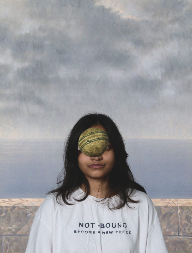 Son of Man by René Magritte A cricket ball replacing an apple? More like Son of Bradman.