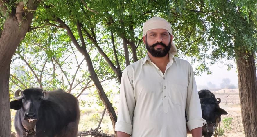Sandeep Bishnoi, a farmer from Bhagatpura village (Photo - Amarpal Singh Verma, 101Reporters)