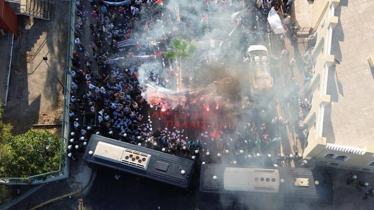 Mobilization in Piraeus port, August 14, 2025. Source: PAME