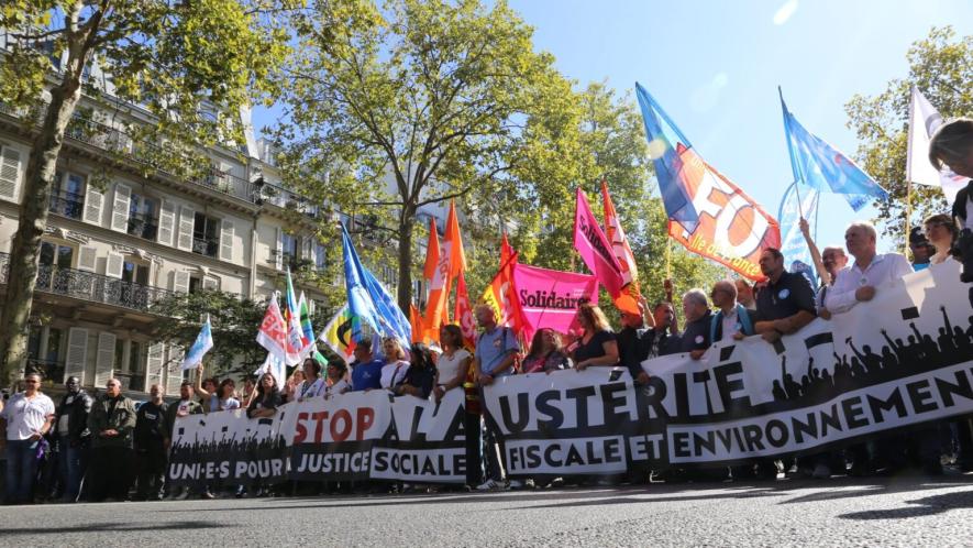 Union rally in Paris, September 18, 2025. Source: EPSU/X