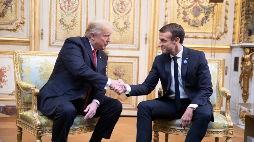 French President Emmanuel Macron and US President Donald Trump. Photo: flickr
