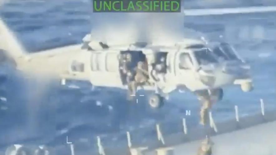 US forces seize Venezuelan oil tanker. Photo: Screenshot