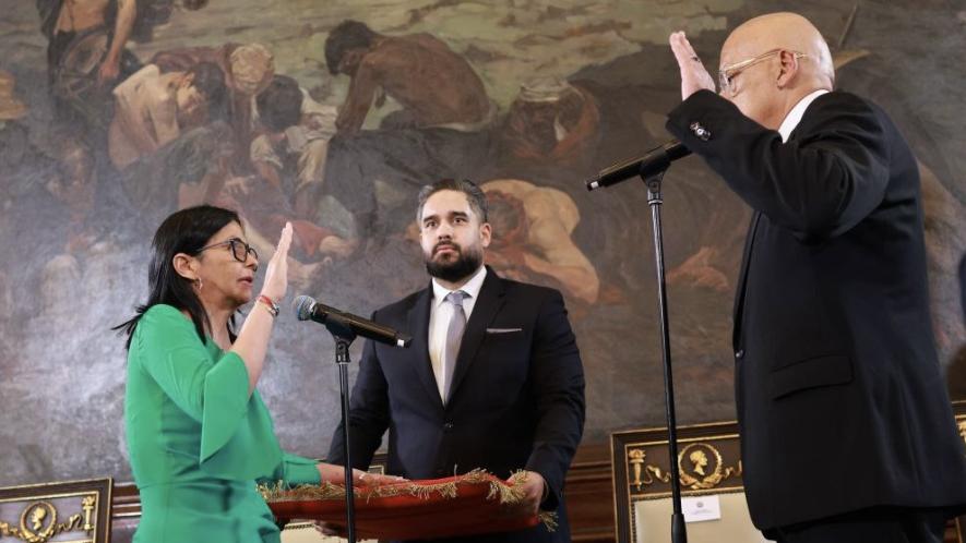 Venezuelan Vice President Delcy Rodríguez was sworn in as interim president on January 5. Photo: Vice Presidency