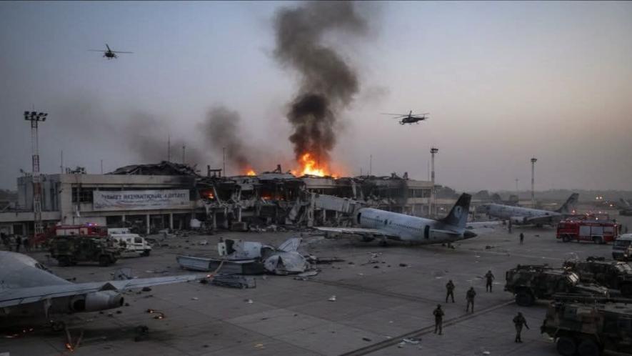 Terrorist attack on Niger's international airport on January 29 at 2am. Photo: Aviators Cafe/FB