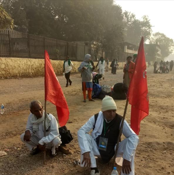 kisan long march parliament street